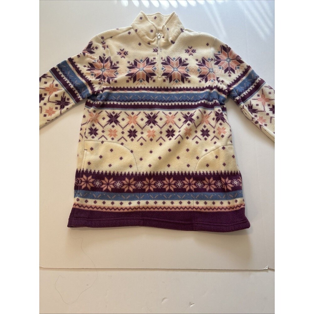Women’s Vintage Blair Casual Fleece 1/4 Zip Jacket Sweater S